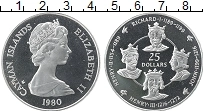 Продать Монеты Каймановы острова 25 долларов 1980 Серебро
