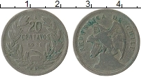 Продать Монеты Чили 20 сентаво 1921 Медно-никель