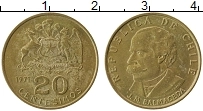 Продать Монеты Чили 20 сентесим 1971 Латунь