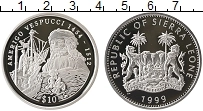 Продать Монеты Сьерра-Леоне 10 долларов 1999 Серебро