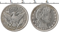 Продать Монеты США 1/4 доллара 1907 Серебро