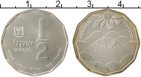 Продать Монеты Израиль 1/2 шекеля 1983 Серебро