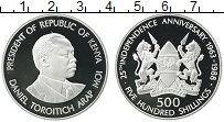 Продать Монеты Кения 500 шиллингов 1988 Серебро