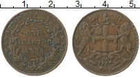 Продать Монеты Индия 1/4 анны 1858 Медь