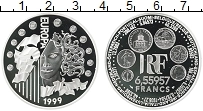 Продать Монеты Франция 6,55957 франка 1999 Серебро