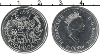 Продать Монеты Канада 25 центов 1999 Медно-никель