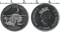 Продать Монеты Канада 25 центов 1999 Медно-никель