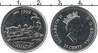 Продать Монеты Канада 25 центов 1999 