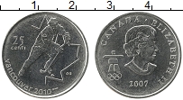Продать Монеты Канада 25 центов 2007 Никель
