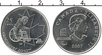 Продать Монеты Канада 25 центов 2007 Никель