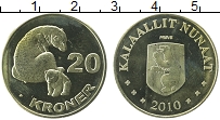 Продать Монеты Гренландия 20 крон 2010 Латунь