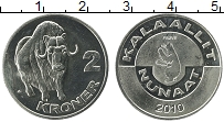 Продать Монеты Гренландия 2 кроны 2010 Медно-никель