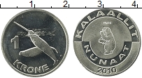 Продать Монеты Гренландия 1 крона 2010 Медно-никель