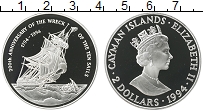 Продать Монеты Каймановы острова 2 доллара 1994 Серебро