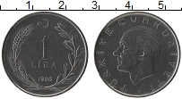 Продать Монеты Турция 1 лира 1966 Медно-никель