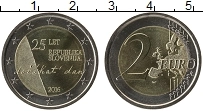 Продать Монеты Словения 2 евро 2016 Биметалл
