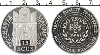 Продать Монеты Франция 15 экю 1990 Серебро