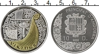 Продать Монеты Андорра 10 динерс 2008 Серебро