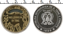 Продать Монеты Сан-Томе и Принсипи 1000 добрас 1999 Серебро