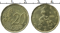 Продать Монеты Италия 20 евроцентов 2002 Латунь