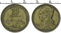 Продать Монеты Сомали 20 франков 1952 