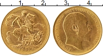 Продать Монеты Великобритания 1 соверен 1907 Золото