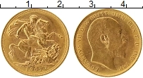 Продать Монеты Великобритания 1 соверен 1907 Золото