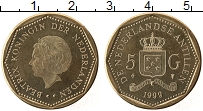 Продать Монеты Антильские острова 5 гульденов 1999 