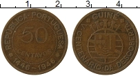 Продать Монеты Португальская Гвинея 50 сентаво 1946 Бронза