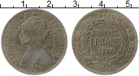 Продать Монеты Мартиника 1 франк 1897 Медно-никель