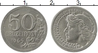 Продать Монеты Бразилия 50 крузейро 1965 Медно-никель