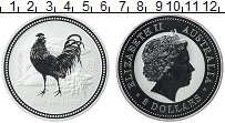 Продать Монеты Австралия 8 долларов 2005 Серебро