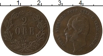 Продать Монеты Швеция 2 эре 1858 Медь
