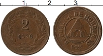 Продать Монеты Гондурас 2 сентаво 1920 Бронза