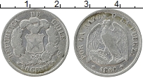Продать Монеты Чили 20 сентаво 1866 Серебро