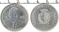 Продать Монеты Мальта 2 лиры 1989 Серебро