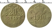 Продать Монеты Немецкая Африка 20 геллеров 1916 Медь