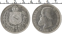 Продать Монеты Бразилия 2000 рейс 1889 Серебро