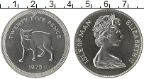 Продать Монеты Остров Мэн 25 пенсов 1975 Серебро
