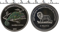 Продать Монеты Конго 10 франков 2003 Серебро