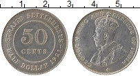 Продать Монеты Стрейтс-Сеттльмент 50 центов 1921 Серебро