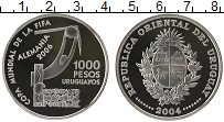 Продать Монеты Уругвай 1000 песо 2004 Серебро