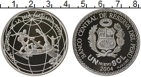 Продать Монеты Перу 1 соль 2004 Серебро