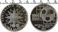 Продать Монеты Уругвай 1000 песо 2004 Серебро