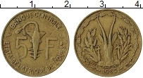 Продать Монеты Западно-Африканский Союз 5 франков 1960 Бронза