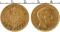 Продать Монеты Пруссия 20 марок 1900 Золото