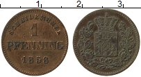 Продать Монеты Бавария 1 пфенниг 1860 Медь