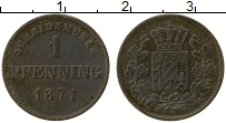 Продать Монеты Бавария 1 пфенниг 1871 Медь