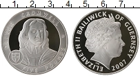 Продать Монеты Гернси 5 фунтов 2007 Серебро