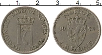 Продать Монеты Норвегия 1 крона 1954 Латунь